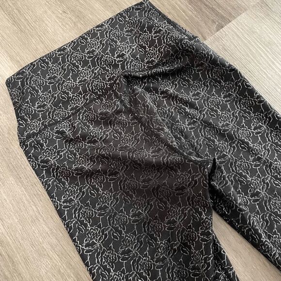 Carbon38 Lace Floral Pearl Print Metallic Leggings Small​​​​ - Picture 4 of 6